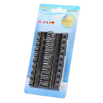 20Pcs Wire Holders Office Home Line Wall Hooks