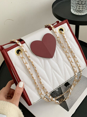 Chain Red Love Handbag