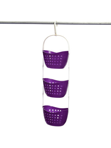Plastic 3 Tier Shower Hanging Basket Caddy Rack Storage Unit Organizer Colorful