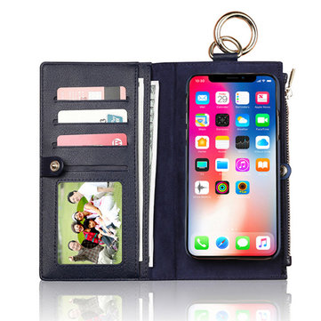 Genuine Leather Phone Cases For iphone 3 Card Slot Wallet