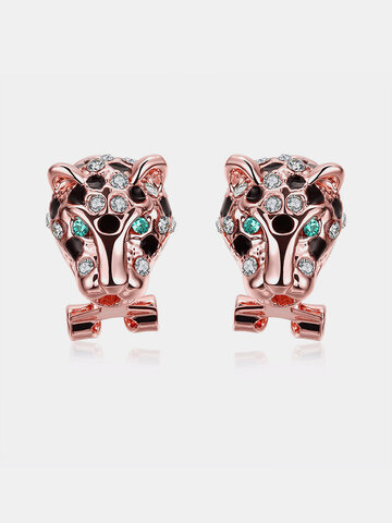 INALIS® Women Earrings Leopard Rhinestone Earrings