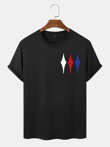 Argyle Graphics Crew Neck T-Shirts