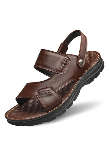 Men Comfy Soft Sole Leather Sandals