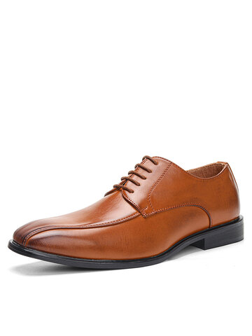 Men British Vintage Derby Shoes