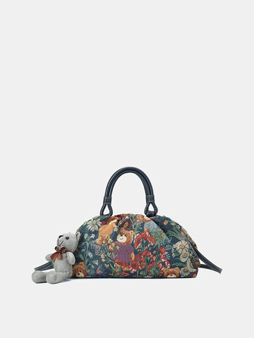 Bear Pattern Casual Handbag 
