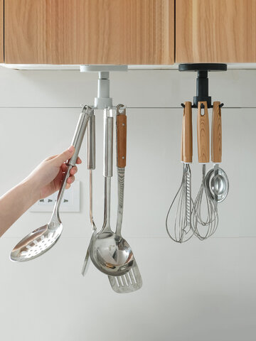 Küchenutensilien-Rack Free Punching Wall-Mounted Spatula Spoon Storage Rack Kitchen Supplies Storage Rack