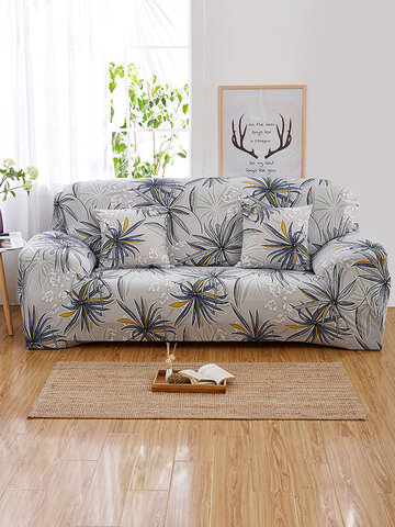 1 pièces motif floral housse de canapé élastique 1/2/3/4 sièges en forme de L couverture sectionnelle housse de canapé salon meubles protecteur