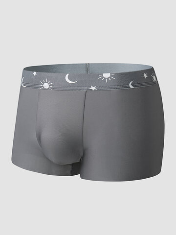 Ice Silk Seamless Lined Comfy Boxers Briefs
