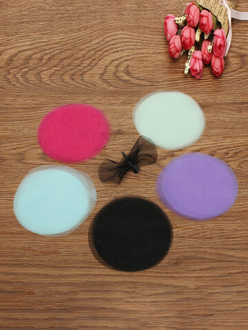 10pcs Round Tulle Fabric Pads