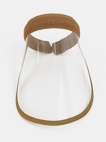 Portable Dustproof Cap Big Brim Cover Face Hat 