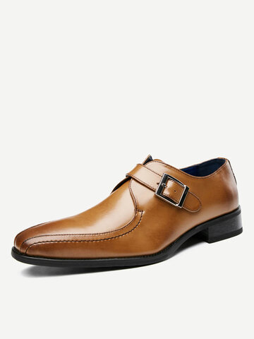 Men Leather Non Slip Business Formal Shoes 