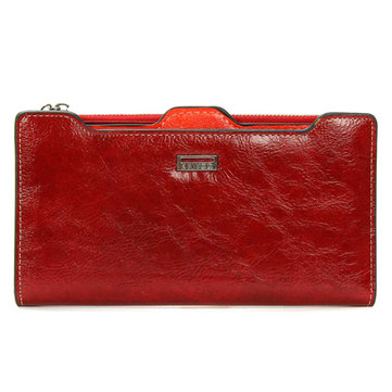 Women Stylish Color Matching PU Leather Wallet