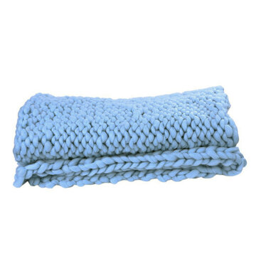 120*150cm Soft Warm Hand Chunky Knit Blanket