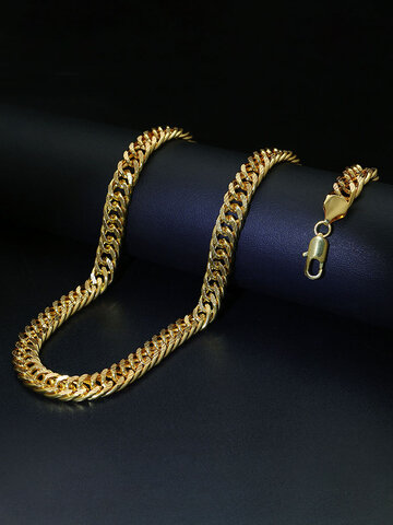 Trendige Halskette aus Metallkette