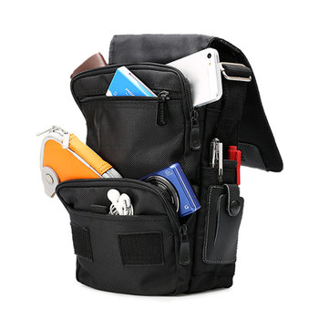 Vertical Polyester Travel Casual Multi-pocket Crossbody Shoulder Bag For Men
