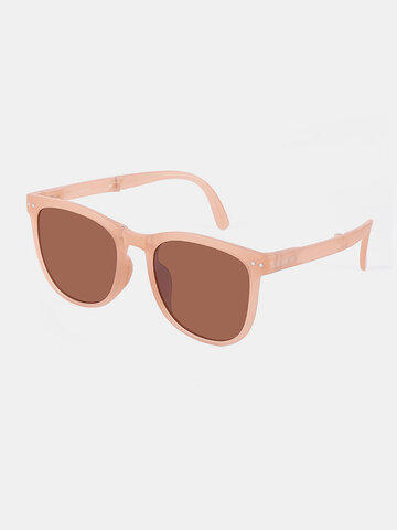 Unisex Full Frame Tinted Lenses Foldable Sunglasses