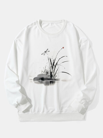 Dragonfly Ink Painting Sweatshirts