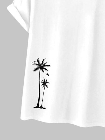 Coconut Tree Japanese Print T-Shirts