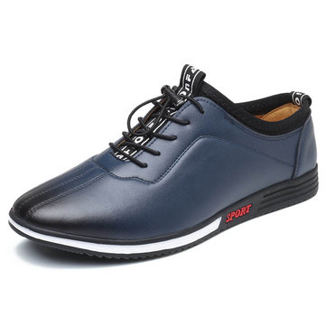 

Men Elastic Bungee Closure Flat Comfy Casual Shoes, Blue black brown