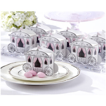 

10pcs Cute Enchanted Carriage Favor Boxes Wedding Party Candy Box Wedding Suppliers