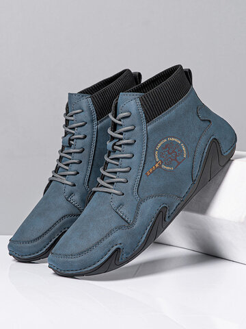 حذاء بوت للكاحل Menico جلد من الألياف الدقيقة للرجال