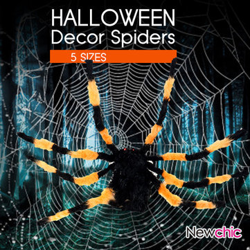 

Halloween Decor Spiders, Chromatic black