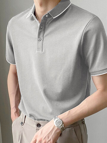 Slim Contrast Color Shirt