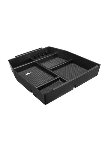 Black Interior Armrest Storage Box