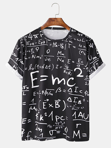 Math Formula Printing Casual T-shirt