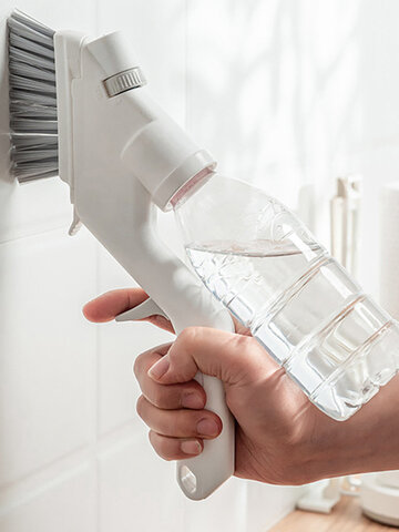 4 unidades / conjunto de artefato de limpeza de vidro de spray de água com pressão doméstica Ferramenta de limpeza de alta elevação para uso doméstico com jato de água Escova