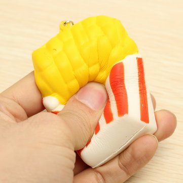 بطاطس مقلية اسفنجية لعبة معطرة لرقائق الباتاتو هاتف حقيبة حزام قلادة ديكور هدية