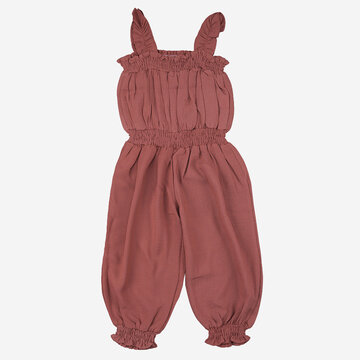 Girl's Ruffled Sleeveless Jumpsuit For 1-5Y
