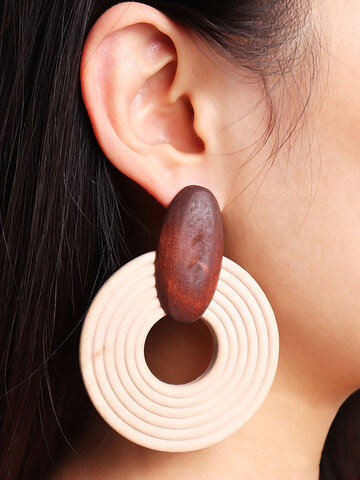 Ethnische runde Ohrringe