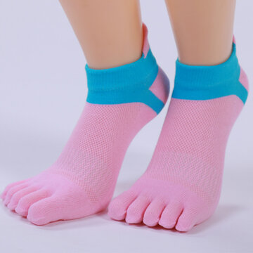 Women Cotton Socks Exercise Sports Yoga Sock Anti-Slip Five Fingers Socks