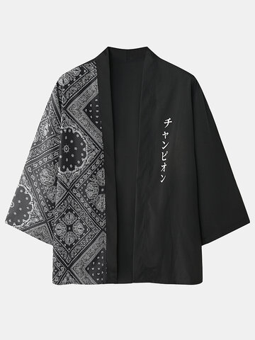 Paisley Scarf Japanese Print Kimono Outfits
