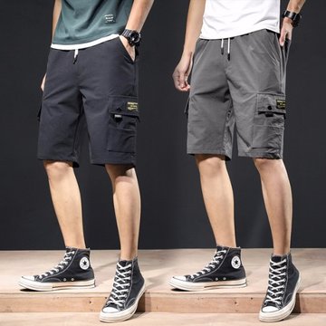 

Pants Men's Season New Men's Tooling Shorts Trend Loose Sports Five Points Pants Casual Pants
