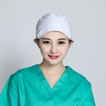 Doctor's Surgical Cap Strap無地美容師ハット