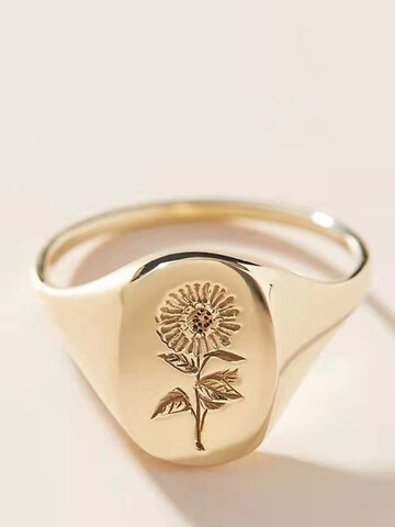 Sunflower Pattern Ring