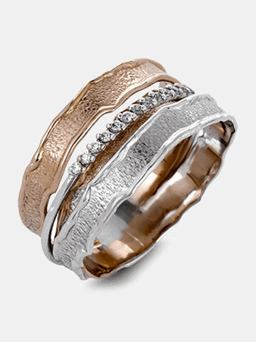 Multi-layer Winding Diamond Ring