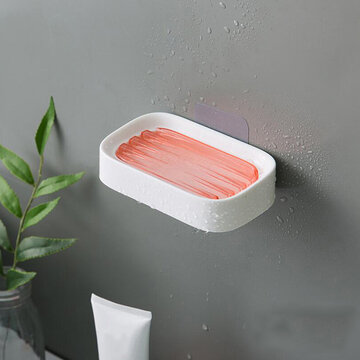 1 Pc porte-savon Double couche accessoires de salle de bain en plastique douche porte-savon outil de drainage antidérapant Drainage boîte à savon domestique
