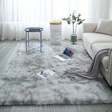 Tapis dégradé tie-dye panaché salon chambre couverture de chevet table basse coussin tapis complet tapis de sol