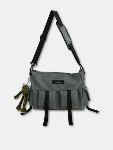 Multi-Pockets Nylon Casual Crossbody Bag