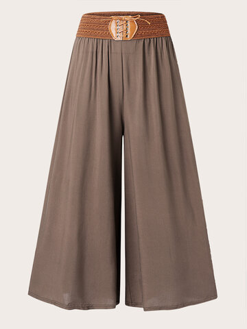Casual High Waist Knotted Pants