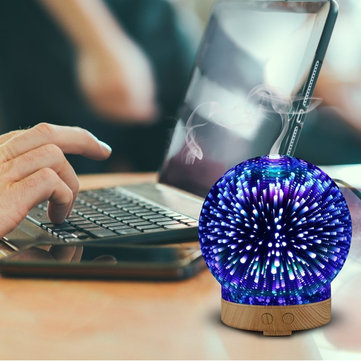 3D Fireworks Glass Aromatherapy Diffuser