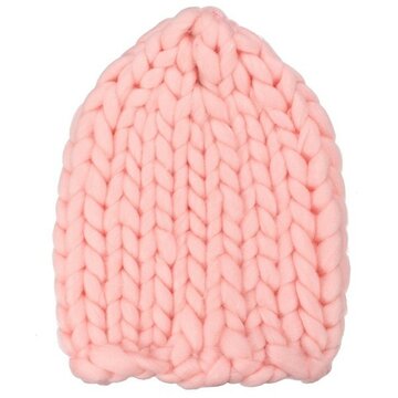 Knit Crochet Gorro Bonnet Dome Cap Chunky Triangle Stereo  Beanie Hat