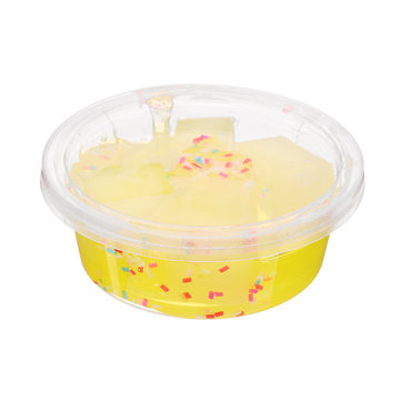 

Slime Coconut Transparent Clay, Blue yellow pink