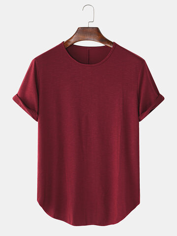 Solid Color Loose Casual T-Shirts