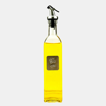 FTFSY Soy Sauce Vinegar Bottle Olive Oil Spraying Glass Leak Control Oil Kettle Vinegar HoneySpice Jars Oil Can Sprayer Gravy Boat,Light Green 