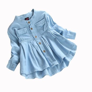 Solid Color Ruffle Soft Fabric Shirt