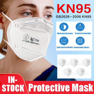 10PC KN-95 Face Mask Anti Dust Surgical Bacteria Filter 